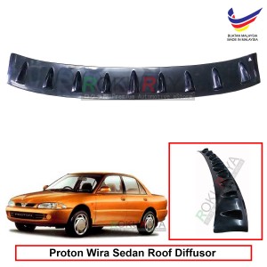 Proton Wira Sedan Vortex Generator Shark Fin Aerodynamic Rear Top Roof Diffuser Diffusor